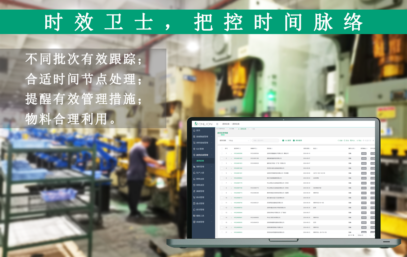 WMS系統有效期管理